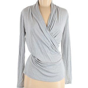 Ann Taylor Wrap Long Sleeve Top